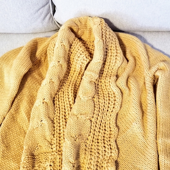 DONATED ♥️Cable Knit Cardi- NEW PIC WITH COLOR!!! - Picture 3 of 3